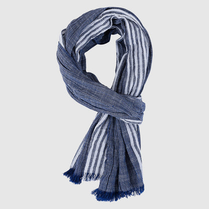 Casual Stripe Fringe Scarf