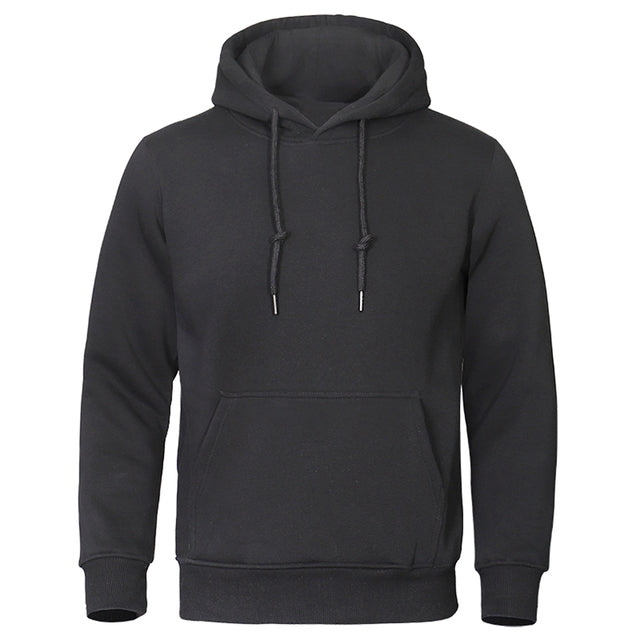 Relaxed Fit Mens Hooded Sweatshirt