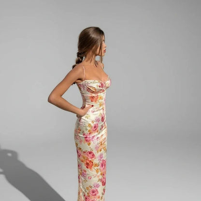 Sleeveless Fitted Waist Midi Dress for Women