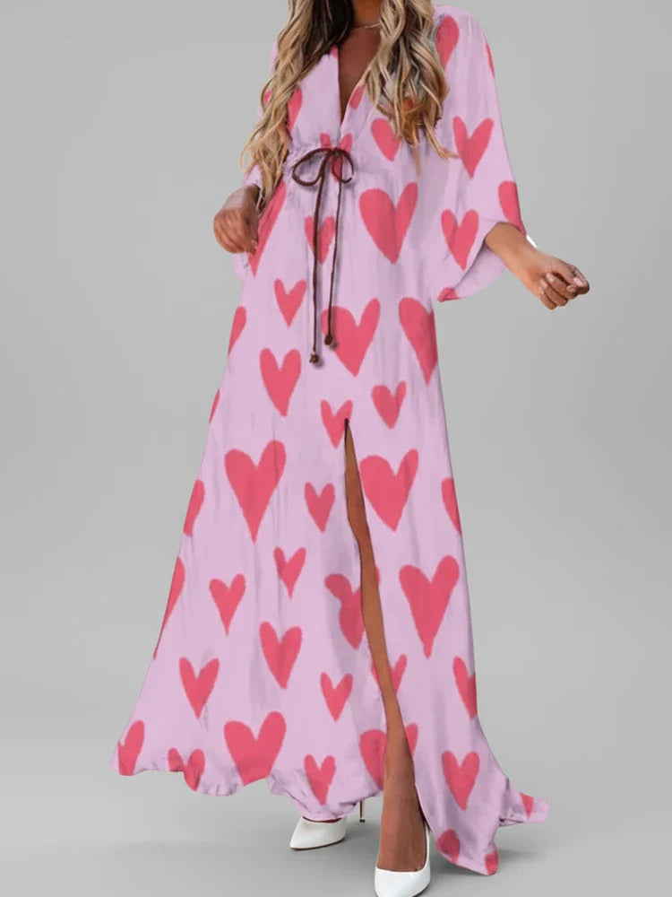 Elegant High Low Maxi Dress for Ladies
