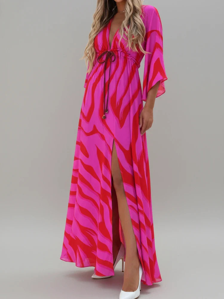 Elegant High Low Maxi Dress for Ladies