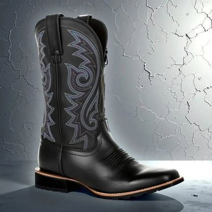 Classic Western Boots for Women - Stylish Block Heel