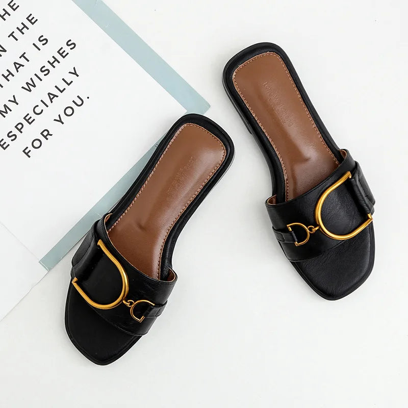 Flat Comfortable Slip On Sandals for Women