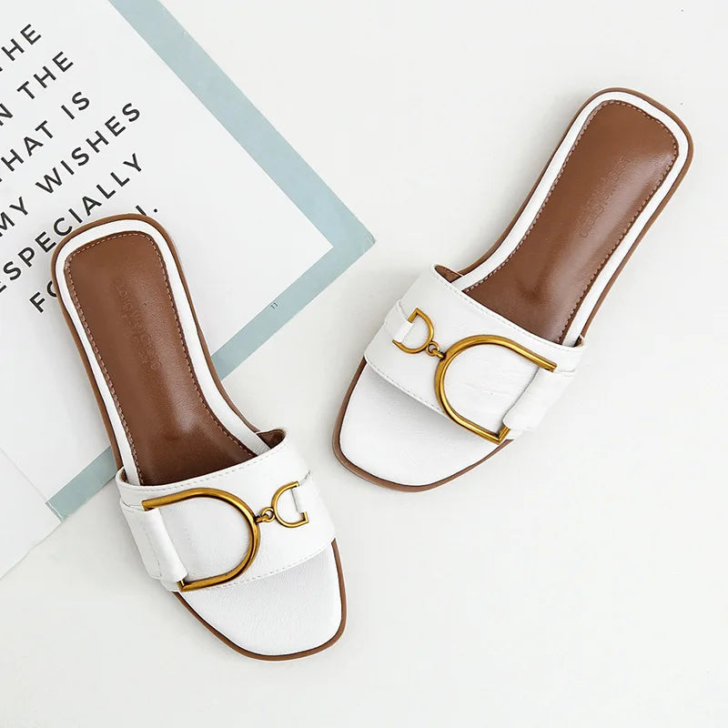 Flat Comfortable Slip On Sandals for Women