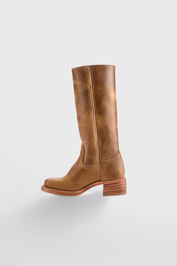 Ladies High Heel Leather Boots