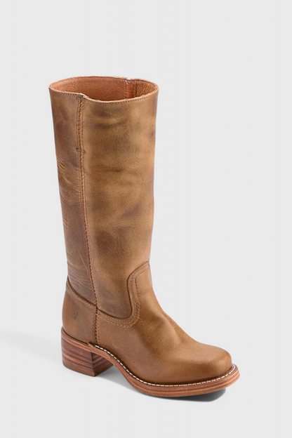Ladies High Heel Leather Boots