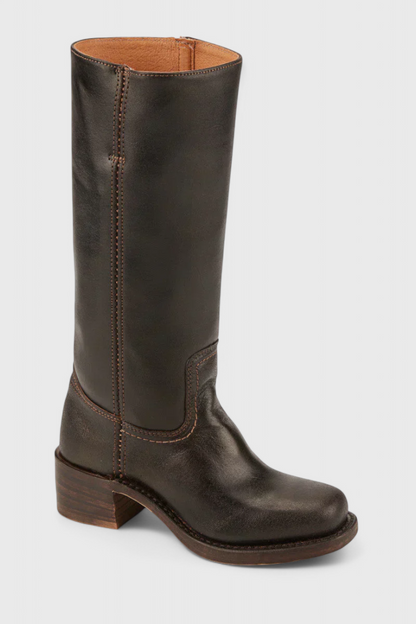 Ladies High Heel Leather Boots