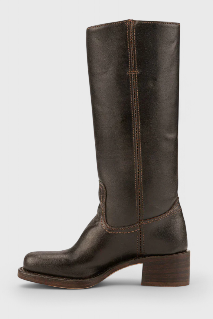 Ladies High Heel Leather Boots