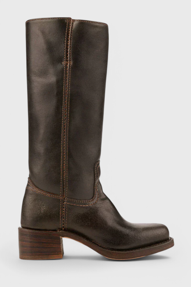 Ladies High Heel Leather Boots