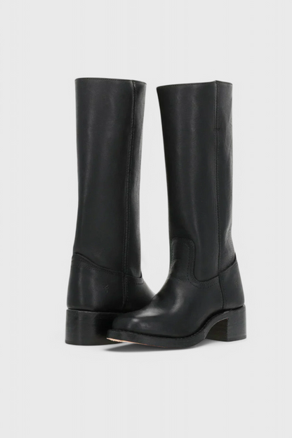 Women's Classic High Heel Knee Boots - Chic Comfortable Style