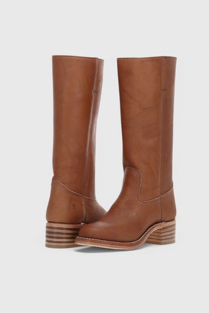 Ladies High Heel Leather Boots