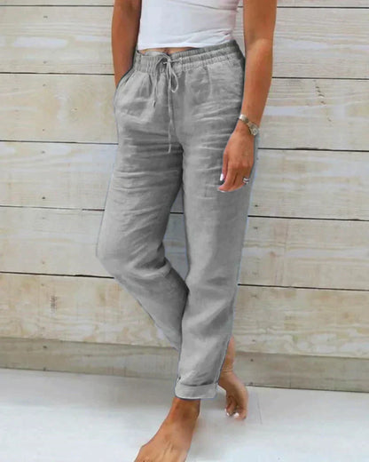 Relaxed Fit Women's Summer Pants - Olytrend