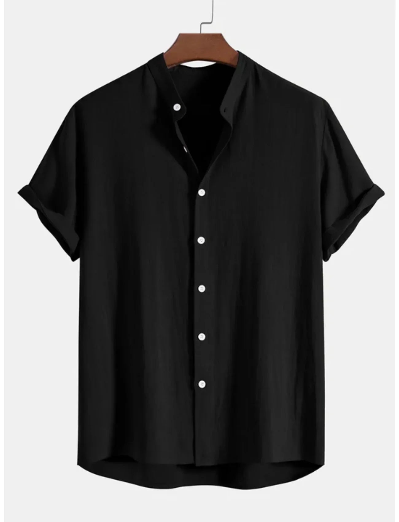 Slim Fit Short Sleeve Casual Men's Shirt