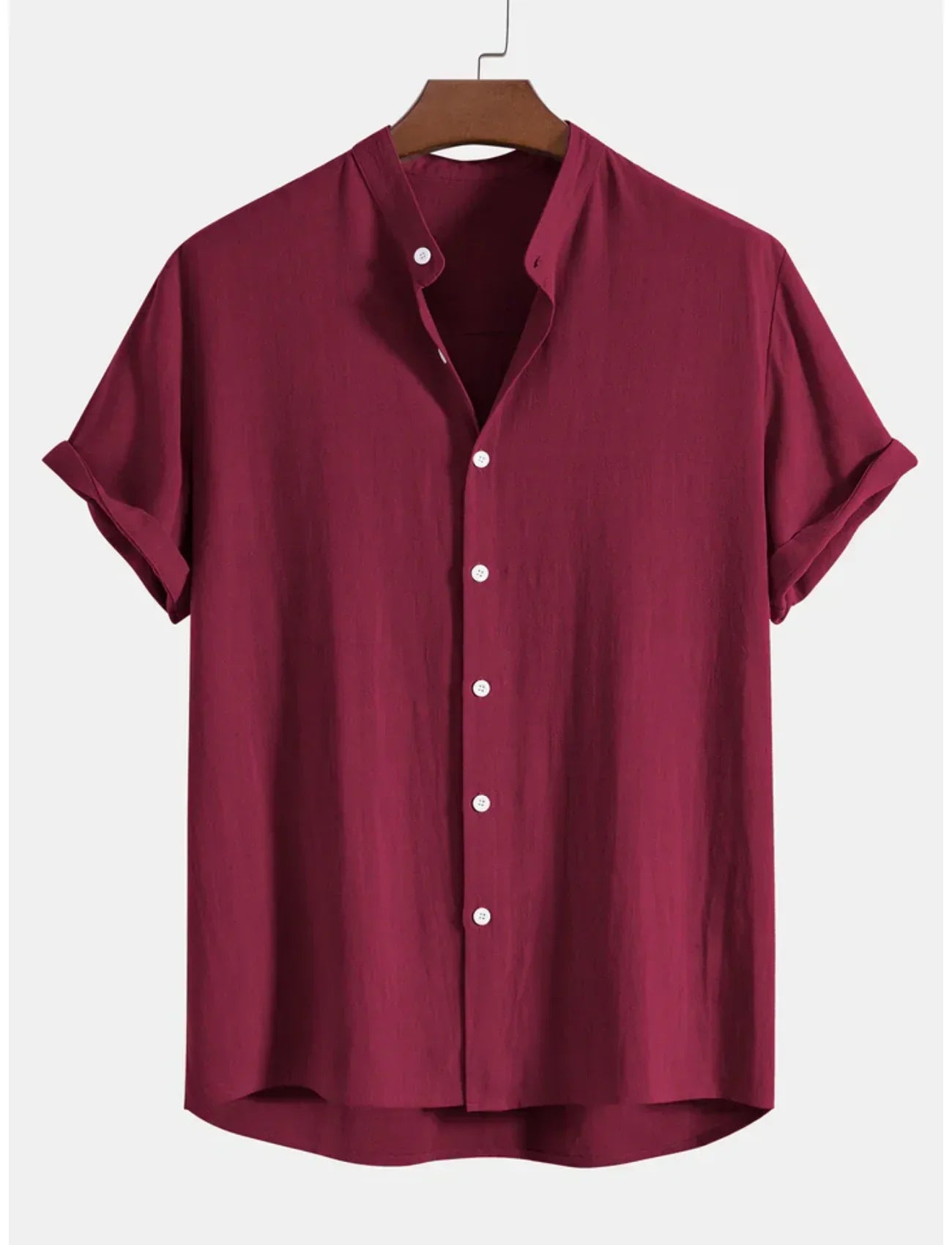 Slim Fit Short Sleeve Casual Men's Shirt