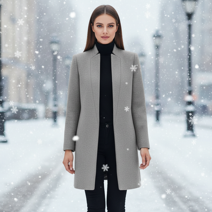 Trendy High Neck Winter Coat - Pexav