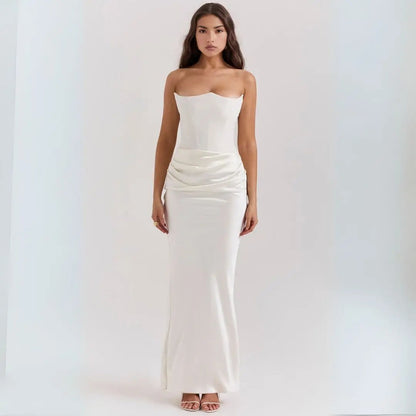 Sleeveless Corset Floor Length Dress for Women