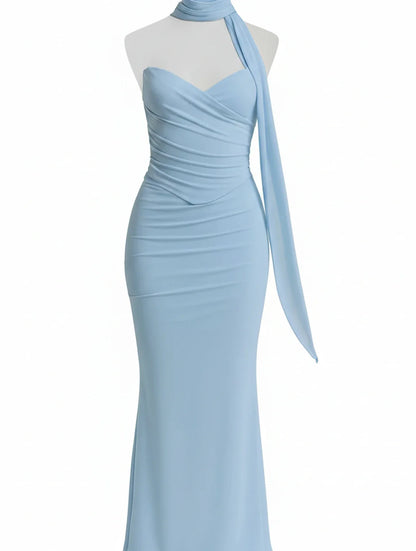 Sleeveless Fitted Long Evening Dress for Women