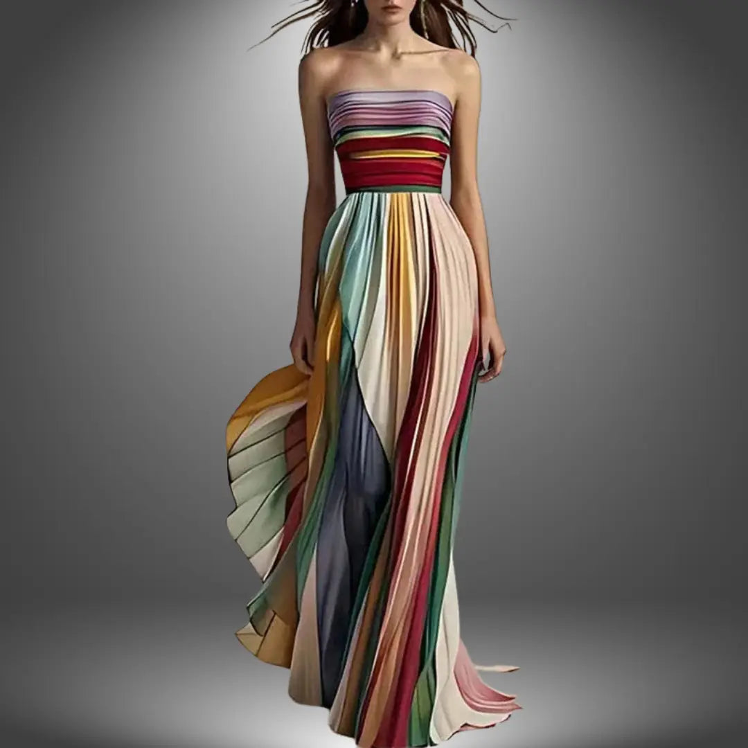 Sleeveless Flowy Long Dress for Women - Chic Elegant Style - Nocini