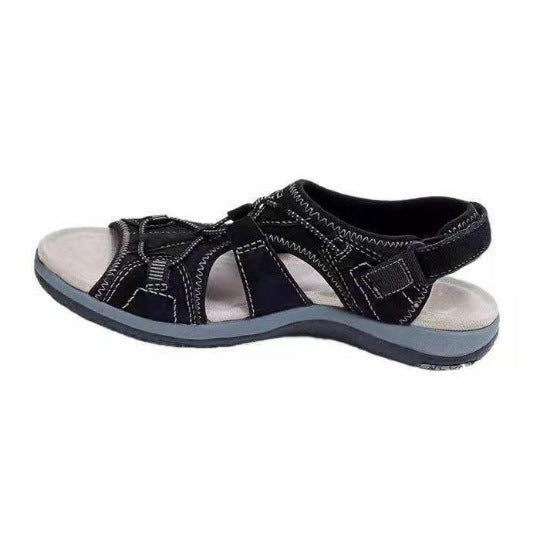 Women's Buckle Wedge Sandals - Chic Summer Shoes - Nocini