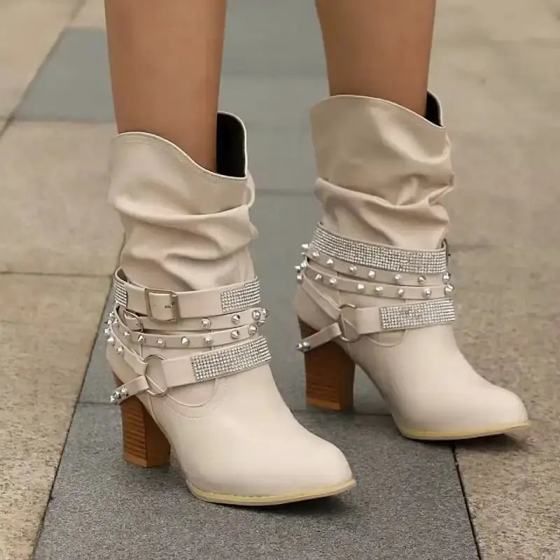 Sparkling Ankle Boots for Women - Glam & Comfy