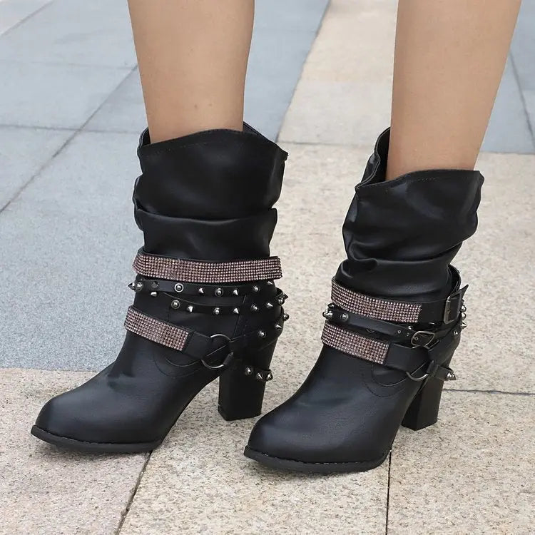 Sparkling Ankle Boots for Women - Glam & Comfy