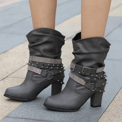 Sparkling Ankle Boots for Women - Glam & Comfy - Nocini