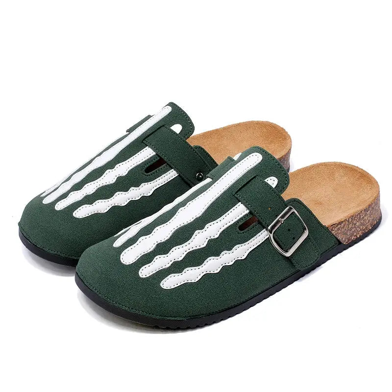 Classic Brown Leather Clogs for Men
