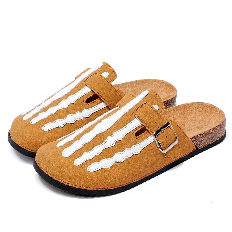 Classic Brown Leather Clogs for Men