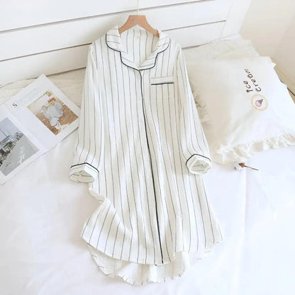 Soft Breathable Women's Nightgown Plus Size