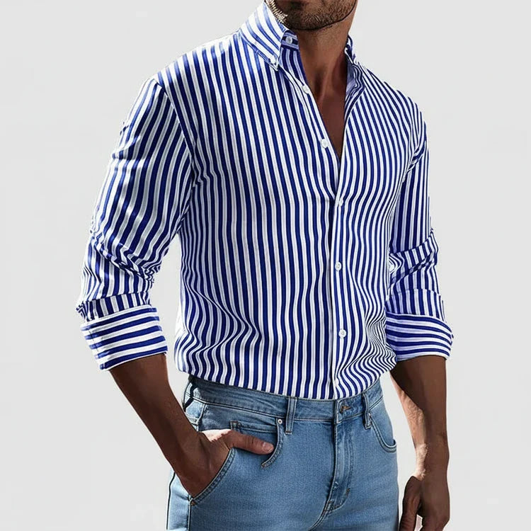 Classic Men's Patterned Dress Shirt
