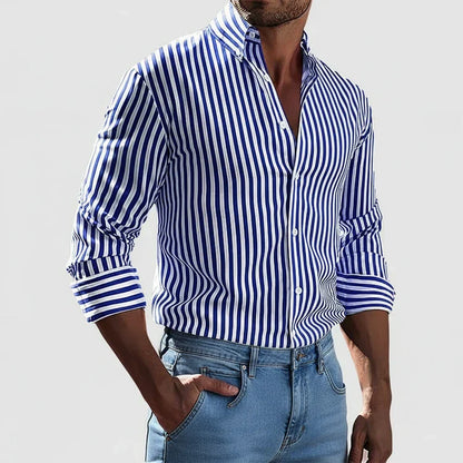 Classic Men's Patterned Dress Shirt