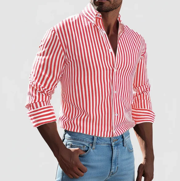 Classic Men's Patterned Dress Shirt