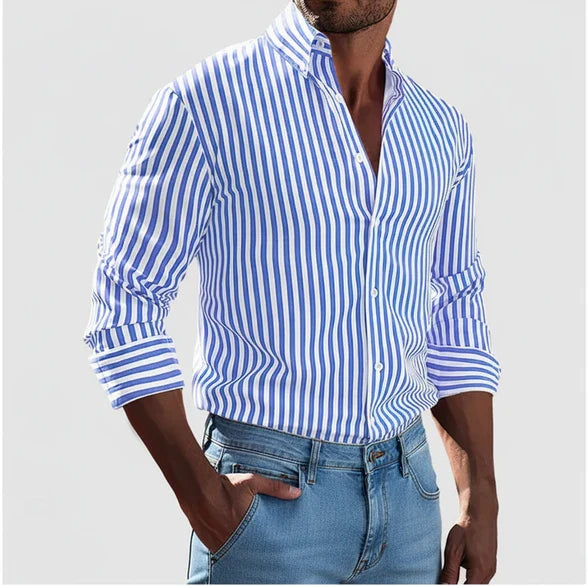 Classic Men's Patterned Dress Shirt