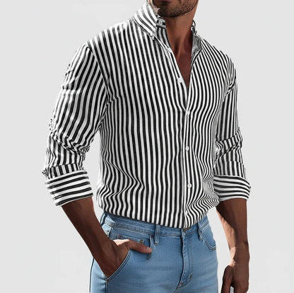 Classic Men's Patterned Dress Shirt