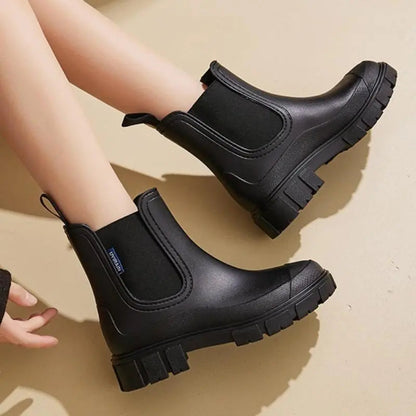 Fashionable Women's Ankle Boots - Chic Waterproof Shoes - Nocini