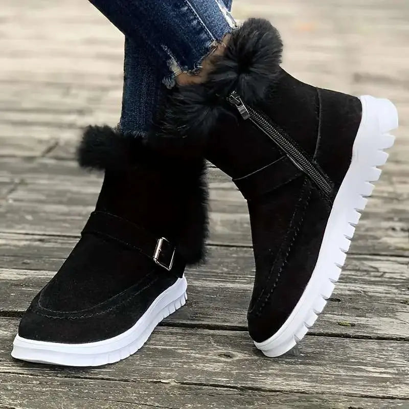 Warm and Chic Ladies Winter Boots
