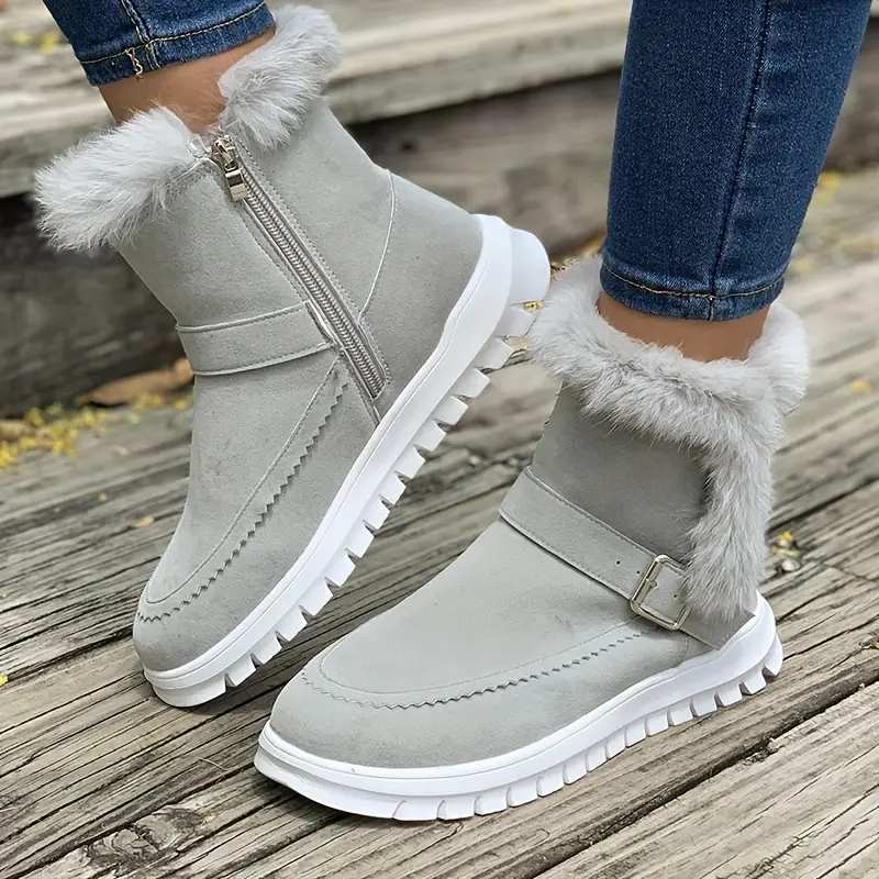 Warm and Chic Ladies Winter Boots
