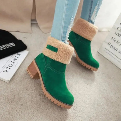 Soft Leather Ankle Boots for Women - Warm Winter Fashion - Nocini