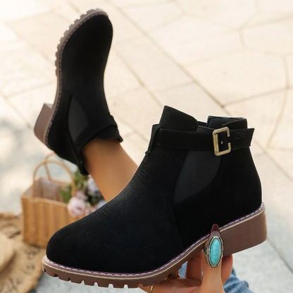 Soft Leather Ankle Boots for Women