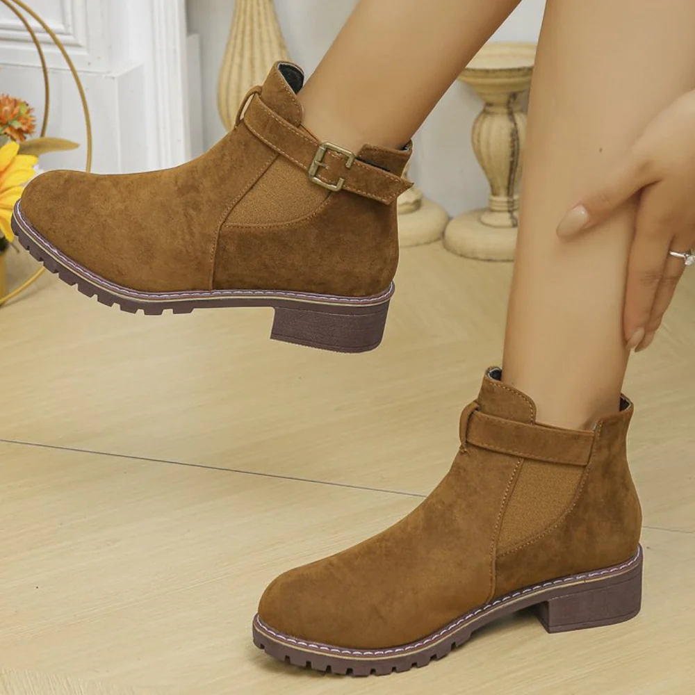 Soft Leather Ankle Boots for Women