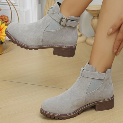 Soft Leather Ankle Boots for Women