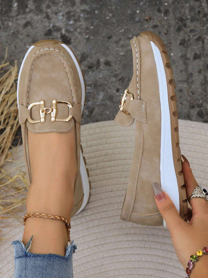Soft Leather Loafers for Women - Classic Slip On Shoes - Nocini
