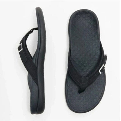 Contoured Flat Sandals for Women - Comfortable Arch Support
