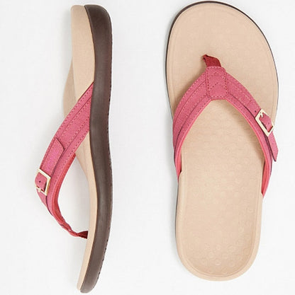 Contoured Sandal Flip Flops for Women - Comfortable Arch Support - Nocini