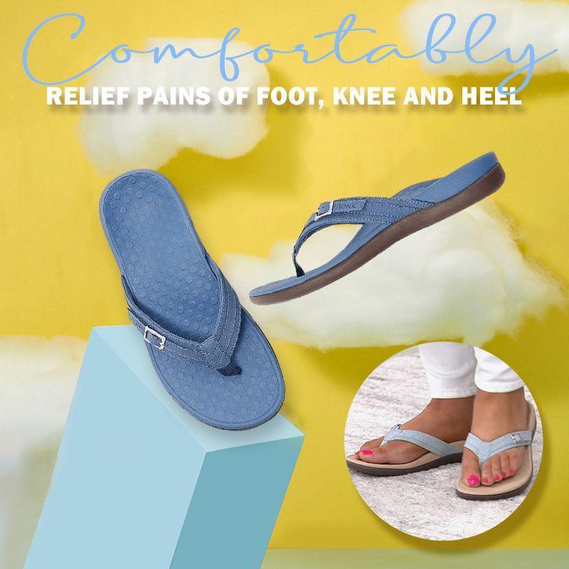 Orthopedic Arch Support Flip Flops Womens Caliboot