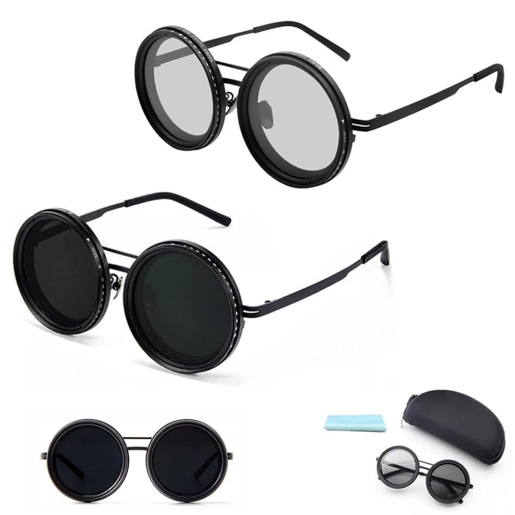 Polarized Shades with Variable Tint