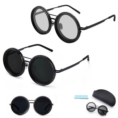 Polarized Shades with Variable Tint