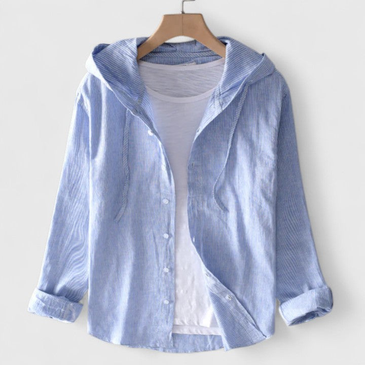 Chic Hooded Women's Blouse