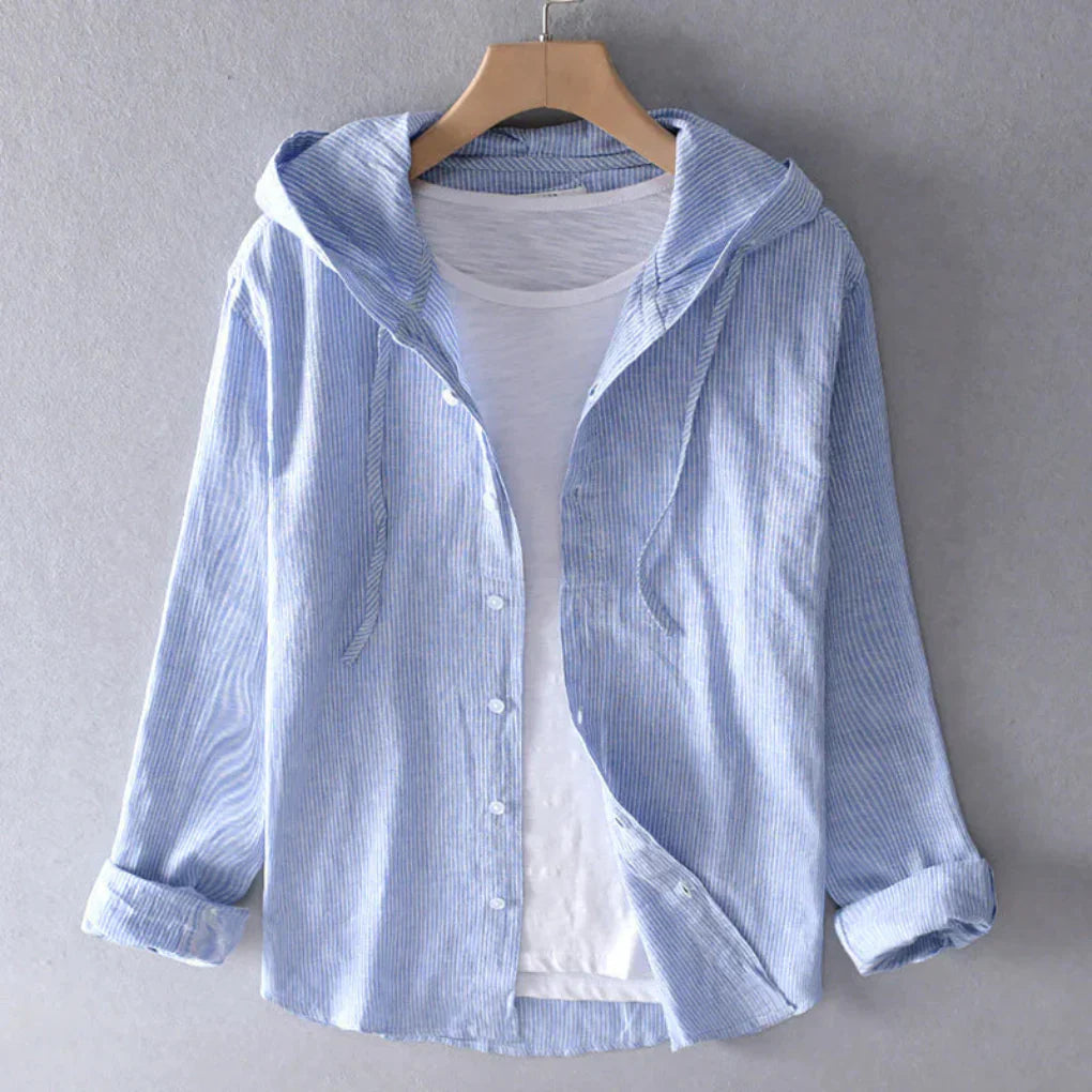 Lightweight Natural Fiber Women's Blouse - Olytrend