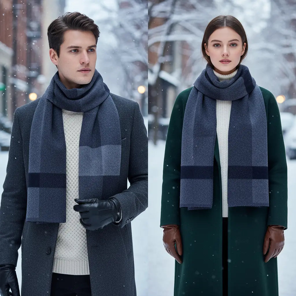 Cozy Soft Wool Neck Scarf - Pexav